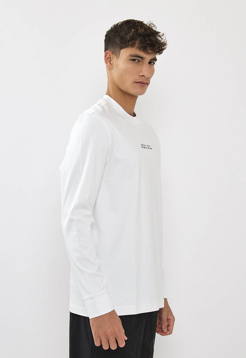 Replay tshirt טישרט ריפליי שרוול ארוך לבן לגבר